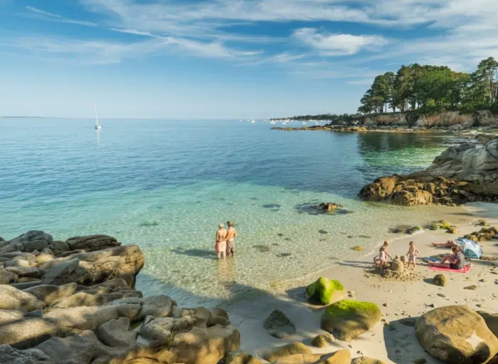 Crique Beg Mei Crique aux eaux turquoise près de Fouesnant – cadre idyllique Camping Bretagne bord de mer