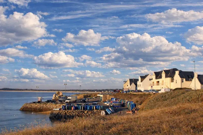 Panorama aérien de Trégunc, côte et paysages marins